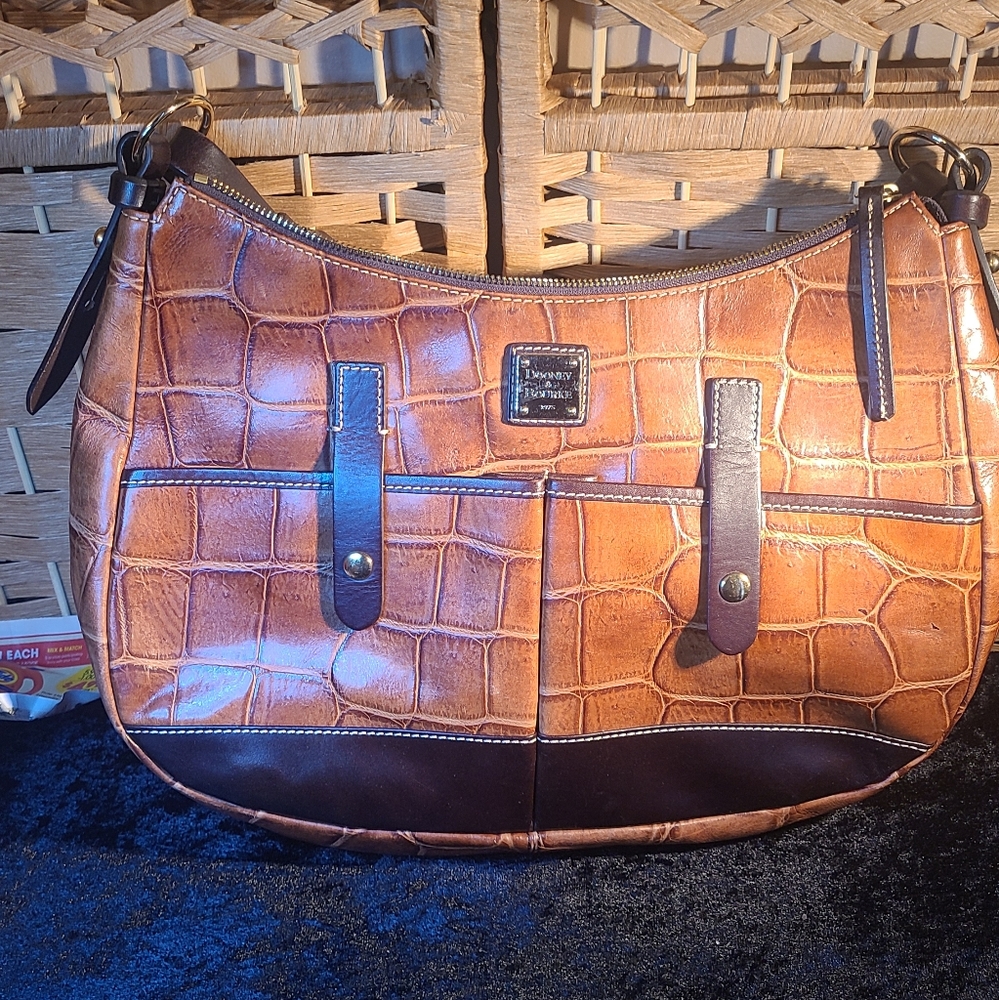 Dooney and Bourke Brown Croc Handbag